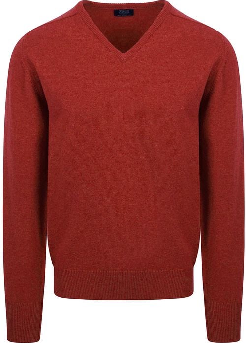 William Lockie Pullover Lambswool V Dobonnet Product