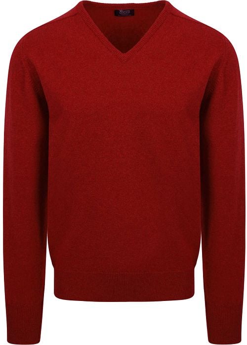 William Lockie Pullover Lamswol V Poppy Product