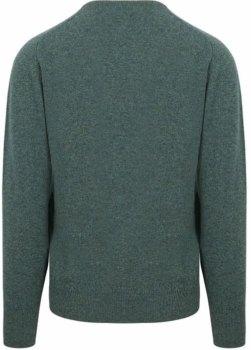 William Lockie Pullover Wol Moorland Groen Product / Achterkant