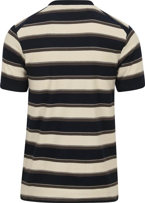 Dstrezzed Mason T-shirt Streifen Mehrfarbig Product / Achterkant
