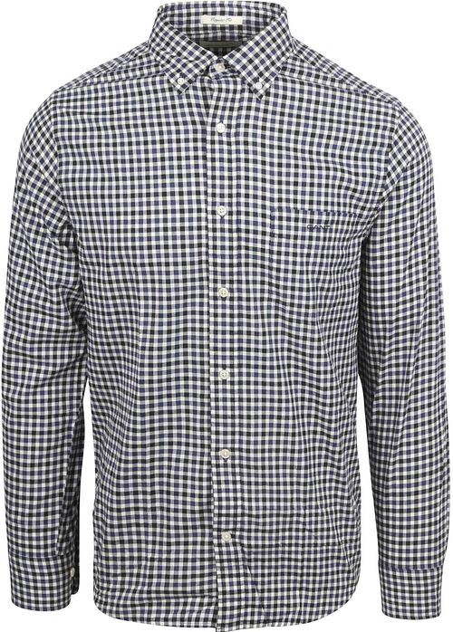 Gant Shirt Twill Gingham Navy Product