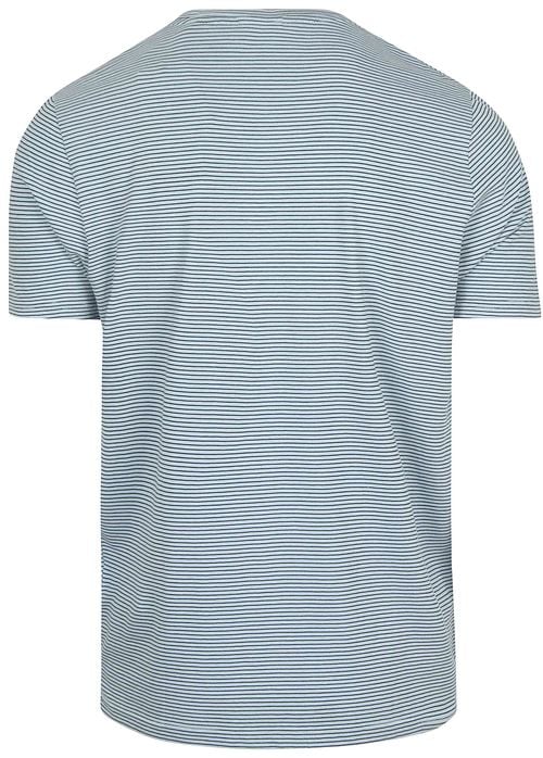No Excess Stripes T-Shirt Light Blue Product / Achterkant