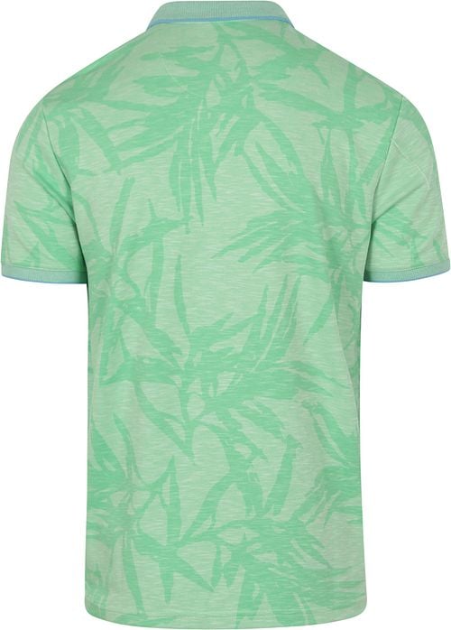 State of Art Poloshirt Faded Leaf Green Product / Achterkant