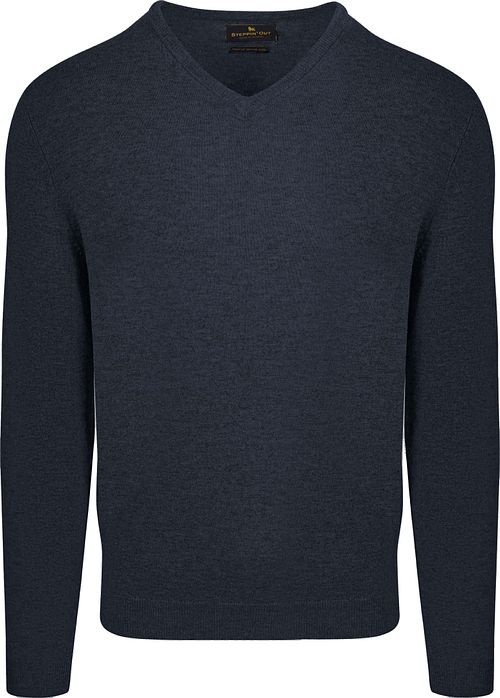 Steppin' Out Pullover V-Neck Merino Wool Navy Product