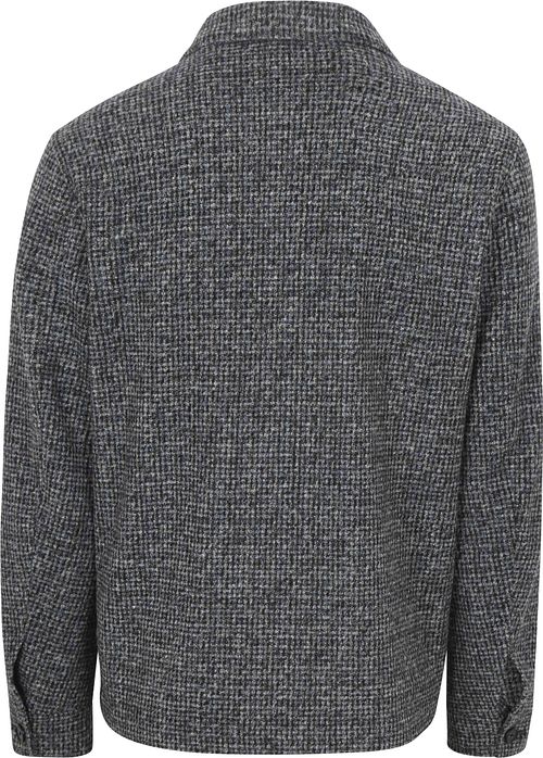 Suitable Overshirt Wool Blend Grau Blau