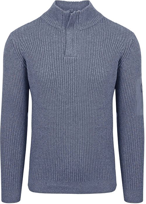 Suitable Mou Pull Demi-Zip Bleu Product