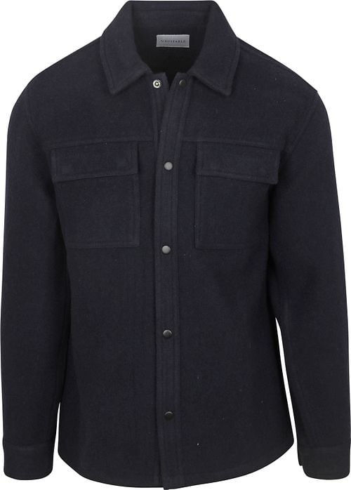 Suitable Overshirt Wool Blend Navy Product