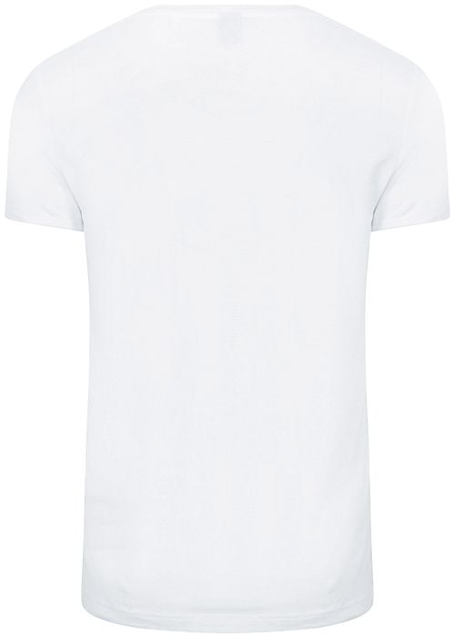 Suitable Vibamboru T-Shirt Diepe V-Hals Wit 4-Pack Product / Achterkant