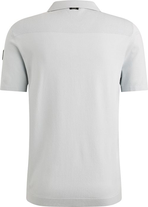 Vanguard Polo Shirt Half-Zip Light Blue Product / Achterkant