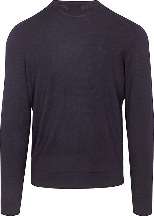 Suitable Merino Pullover Navy Product / Achterkant