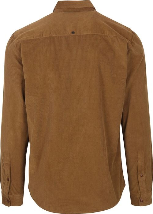 No Excess Corduroy Overhemd Bruin Product / Achterkant