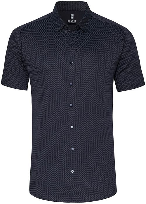 Desoto Short Sleeve Jersey Shirt Print Navy Product