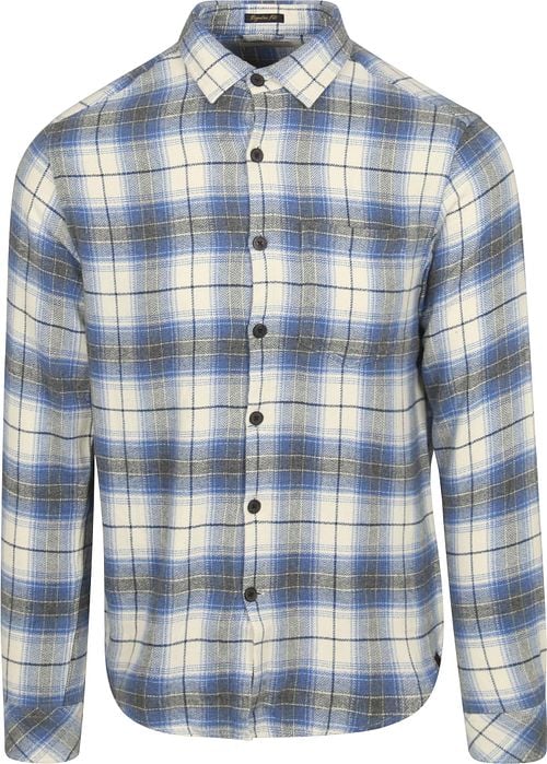 Dstrezzed Hemd Stein Flanel Karos Blau Product