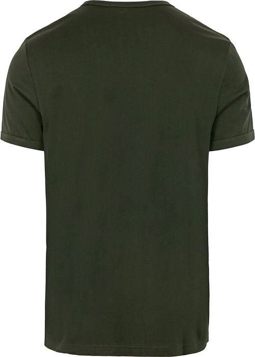 Fred Perry Ringer Shirt Green T61 Product / Achterkant