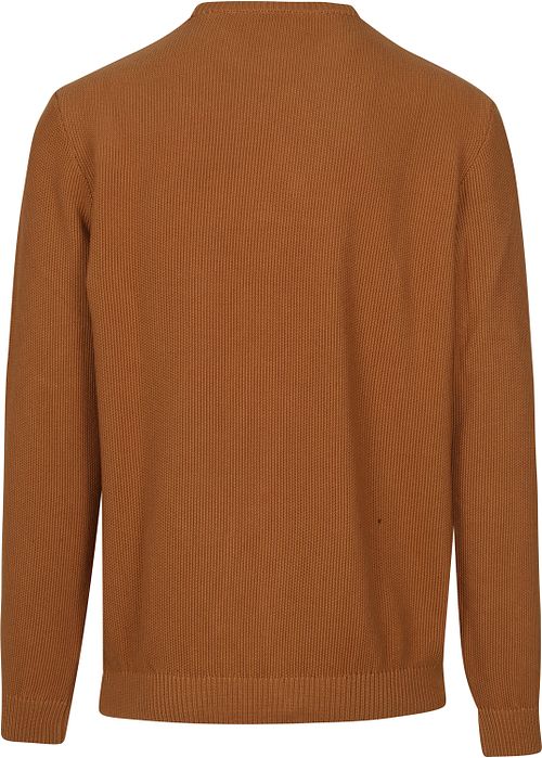 KnowledgeCotton Apparel Sweater Brown Product / Achterkant