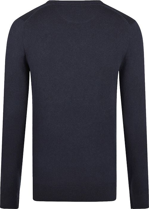 McGregor Pullover Merino Wool V-Neck Navy Product / Achterkant