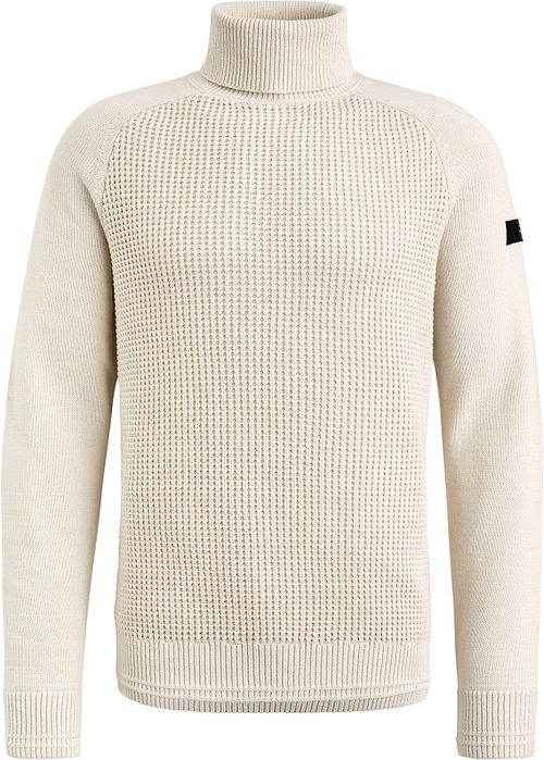 PME Legend Knitted Rollneck Pullover Ecru Product