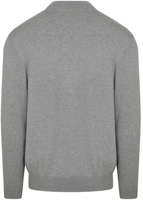 Profuomo Half Zip Pullover Luxury Grijs Product / Achterkant