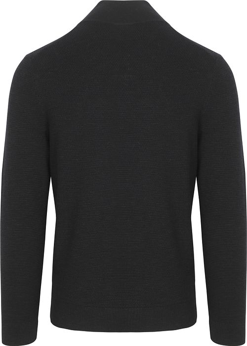 Profuomo Half Zip Pullover Structure Navy