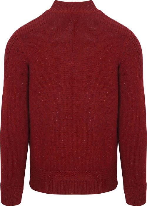 NZA Pullover Mocker Conor Melange Cherry Red Product / Achterkant