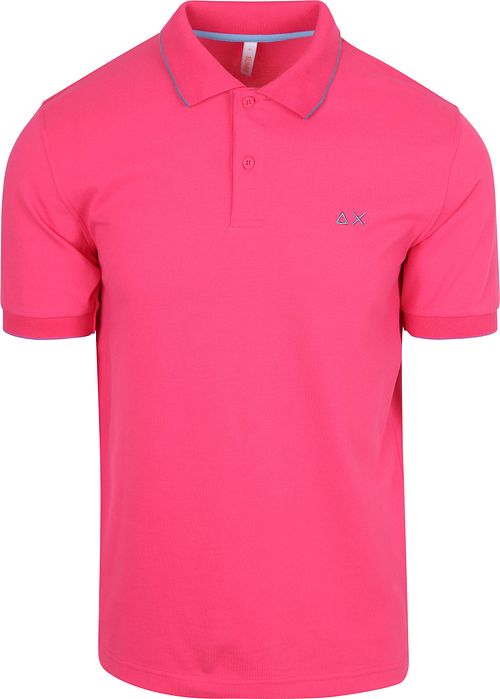 Sun68 Polo Petites Rayures Collar Rose Product