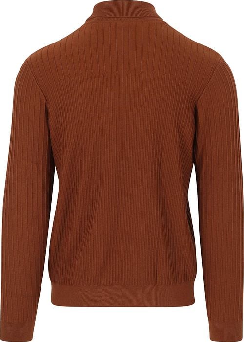 Blue Industry Turtleneck Mix Wool KBIW21 Brown Product / Achterkant