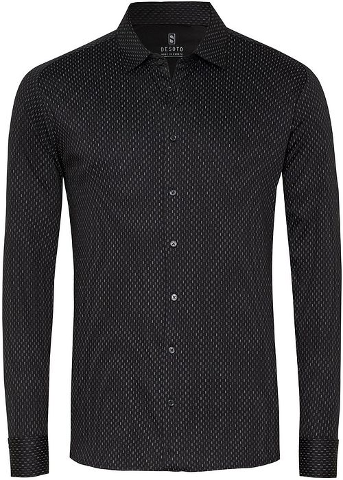 Desoto Shirt Print Structure Black Product