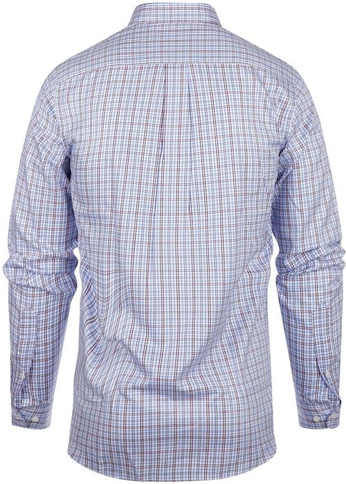 Steppin' Out Shirt Checks Blue Red Product / Achterkant
