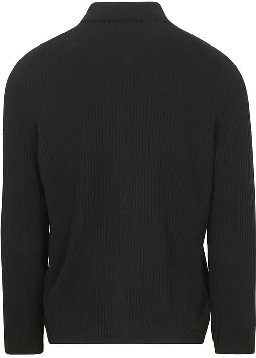 Marc O'Polo Cardigan Button Ribbed Navy Product / Achterkant