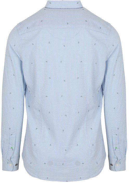 NZA Chemise Julius Print Bleu Product / Achterkant