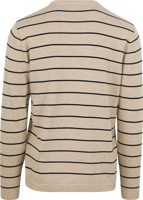 No Excess Pull Rayures Beige Product / Achterkant