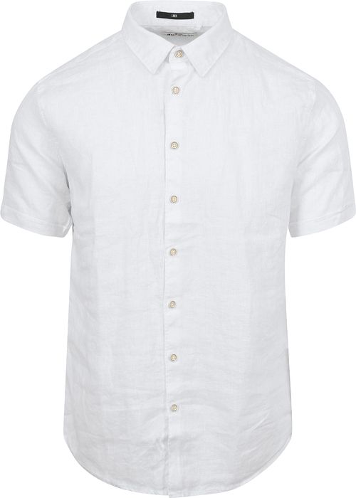 No Excess Short Sleeve Hemd Leinen Weiß Product