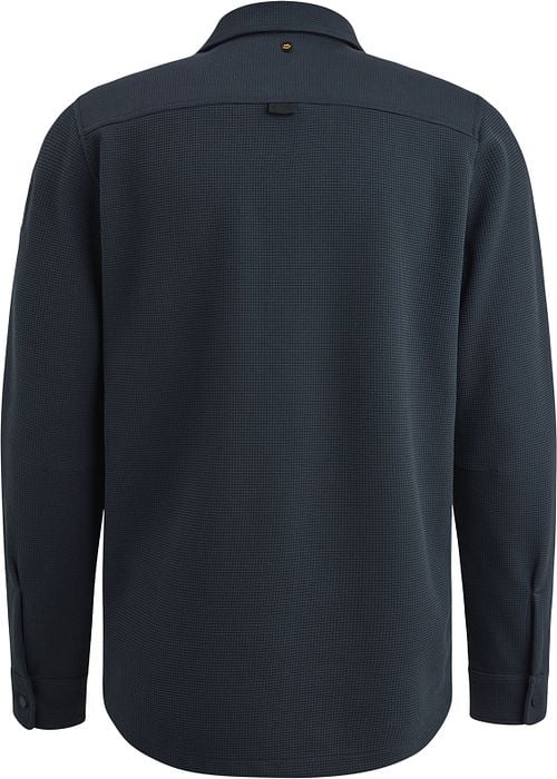 PME Legend Overshirt Waffle Navy Product / Achterkant