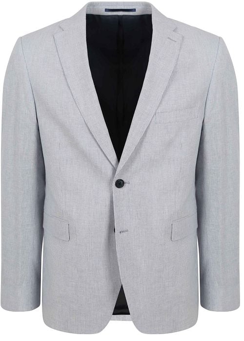 Suitable Blazer Linen Stripe Light Blue Product
