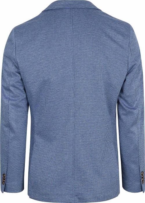 Suitable Sports Jacket Face Print Jeans Blue Product / Achterkant