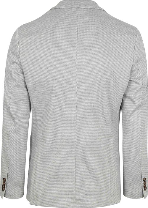 Suitable Sports Jacket Face Print Mist Grey Product / Achterkant