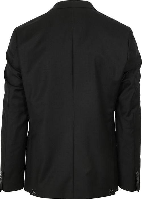 Suitable Suit Wool Uni Black Product / Achterkant