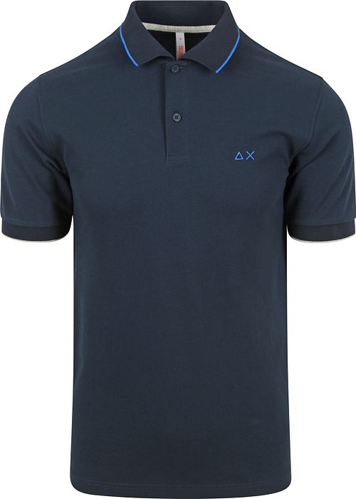 Sun68 Polo Petites Rayures Collar Marine Product