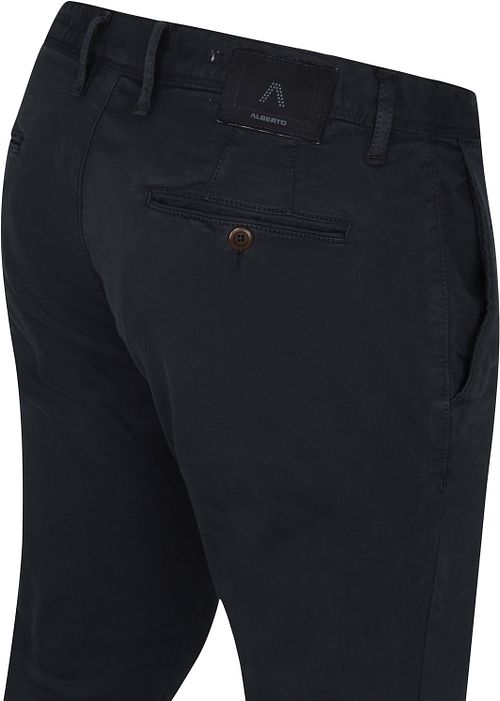 Alberto Rob Stretch Chino Dunkelblau Model / Voorkant