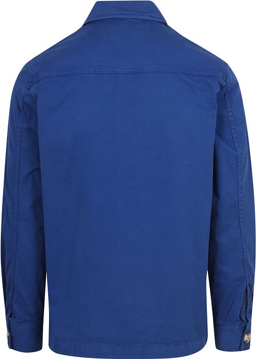 King Essentials The Benjamin Overshirt Royal Blau Product / Achterkant