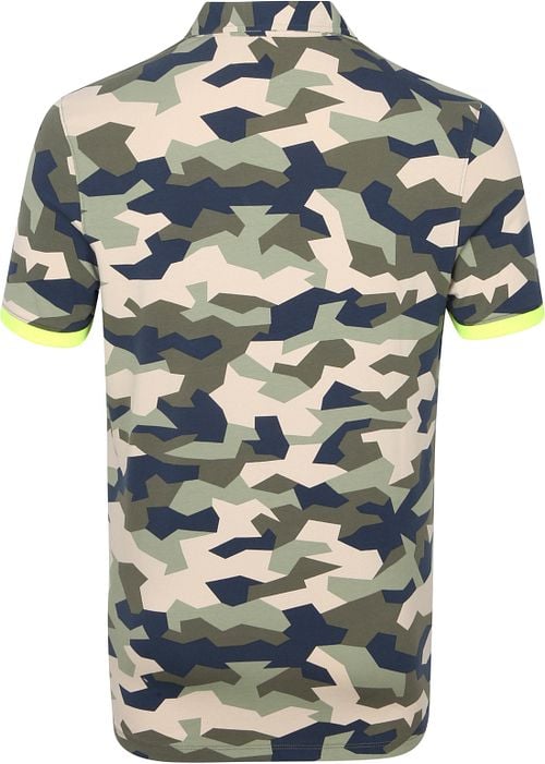 Blue Industry Polo Army Multicolour Product / Achterkant