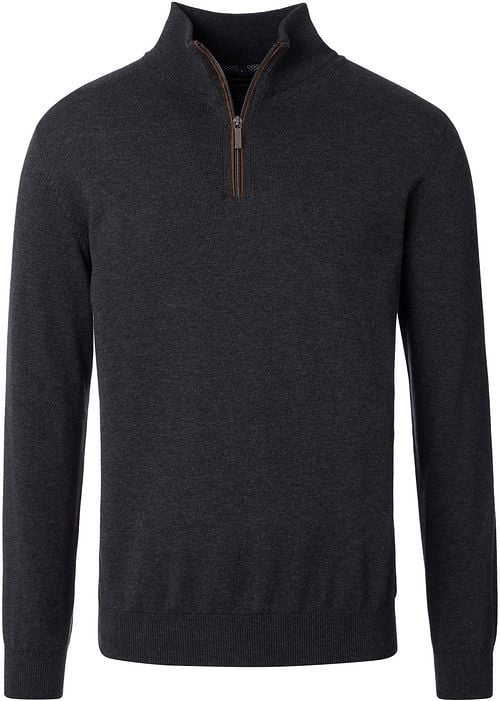Casa Moda Halfzip Pullover Solid Anthracite Product