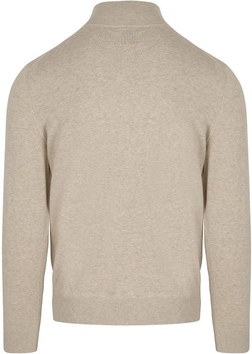 Gant Half Zip Pullover Light Beige Product / Achterkant