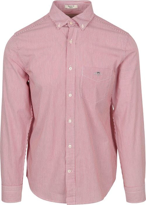 Gant Poplin Banker Hemd Stripe Rot Product