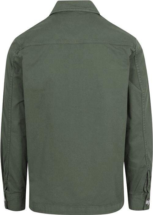 King Essentials The Benjamin Overshirt Olive Green Product / Achterkant