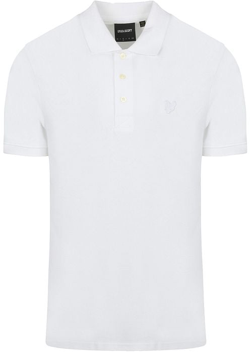 Lyle and Scott Tonal Eagle Polo White Product