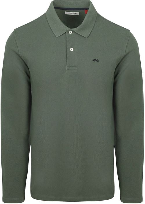 McGregor Long Sleeve Poloshirt Sage Groen
