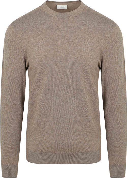 Profuomo Pullover Luxury Basic Taupe Product
