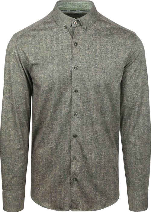 State of Art Chemise Jersey Herringbone Verte Product