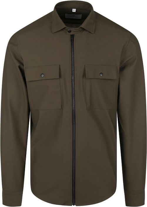 Suitable Jacket Shirt Donkergroen Product